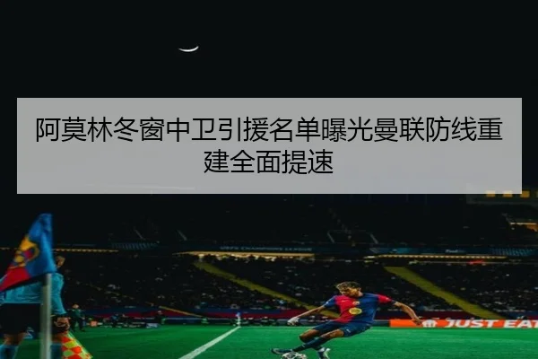 阿莫林冬窗中卫引援名单曝光曼联防线重建全面提速